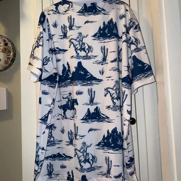 Byrd Gang "Cowboy Stuff" Men's Polo 2XL - Picture 4 of 4